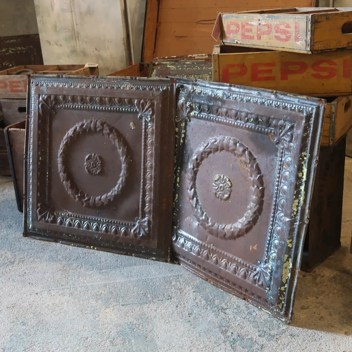 アンティーク ティンパネル