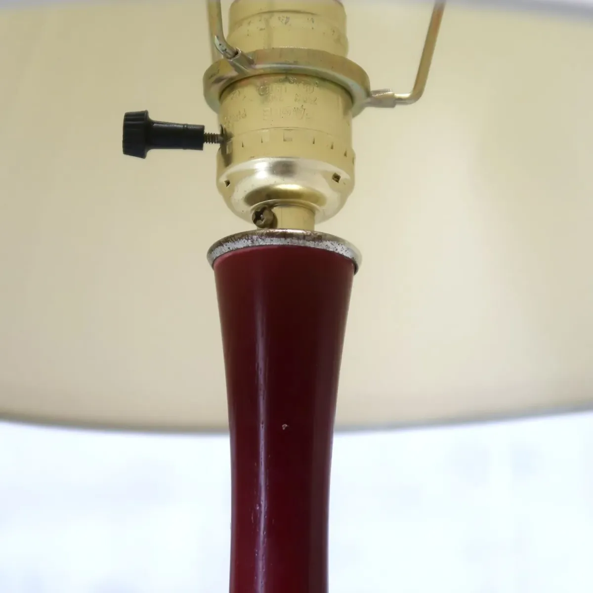 アンティーク ミルクガラス×ストーンベース テーブルランプ