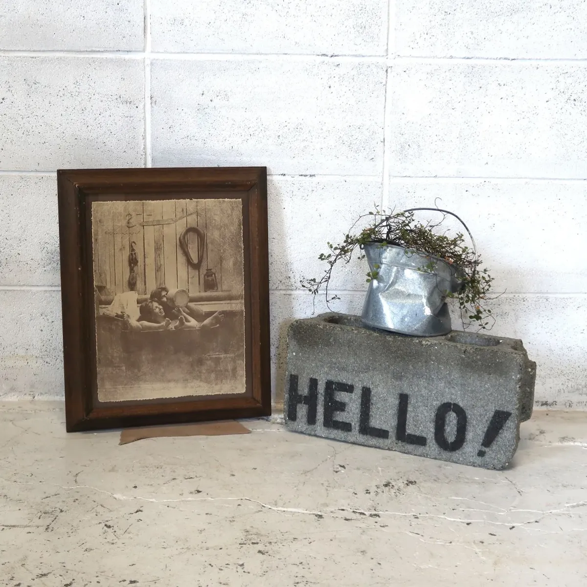 ビンテージ ウッドフレーム 額縁