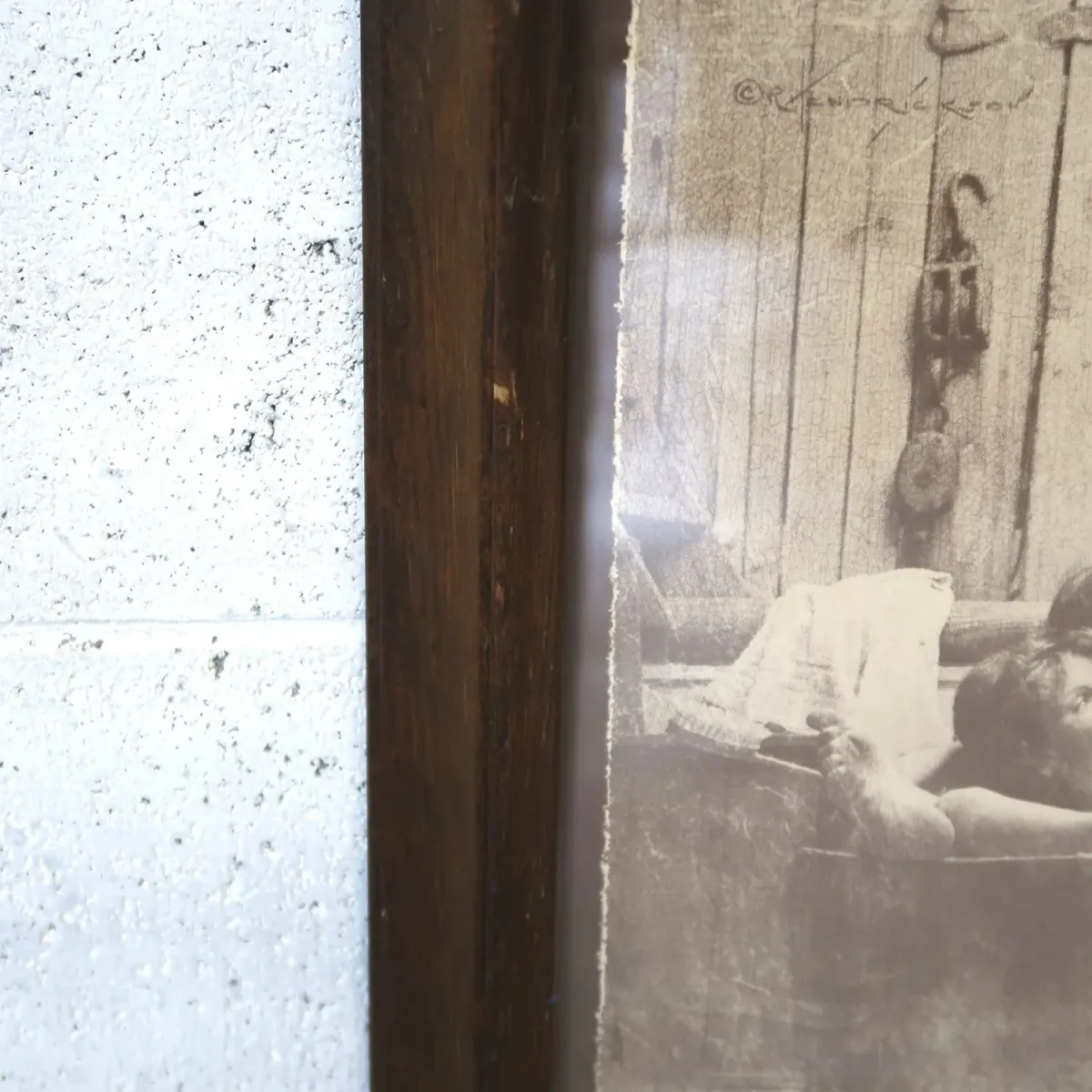 ビンテージ ウッドフレーム 額縁