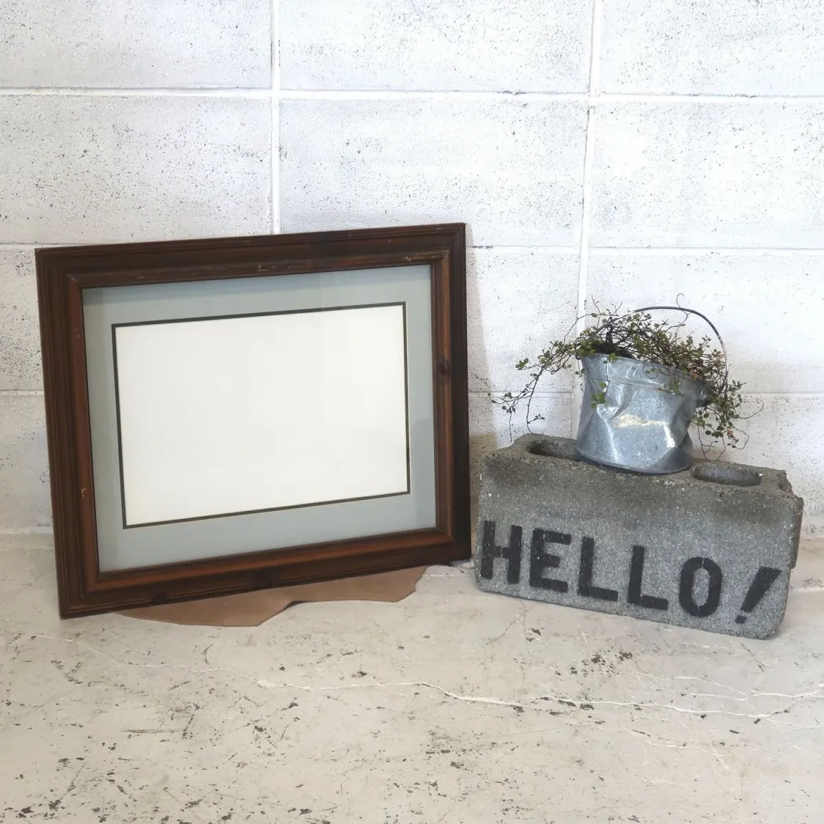 ビンテージ ウッドフレーム 額縁