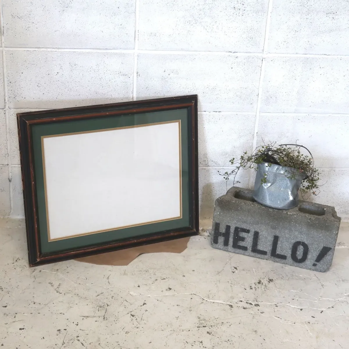 ビンテージ ウッドフレーム 額縁