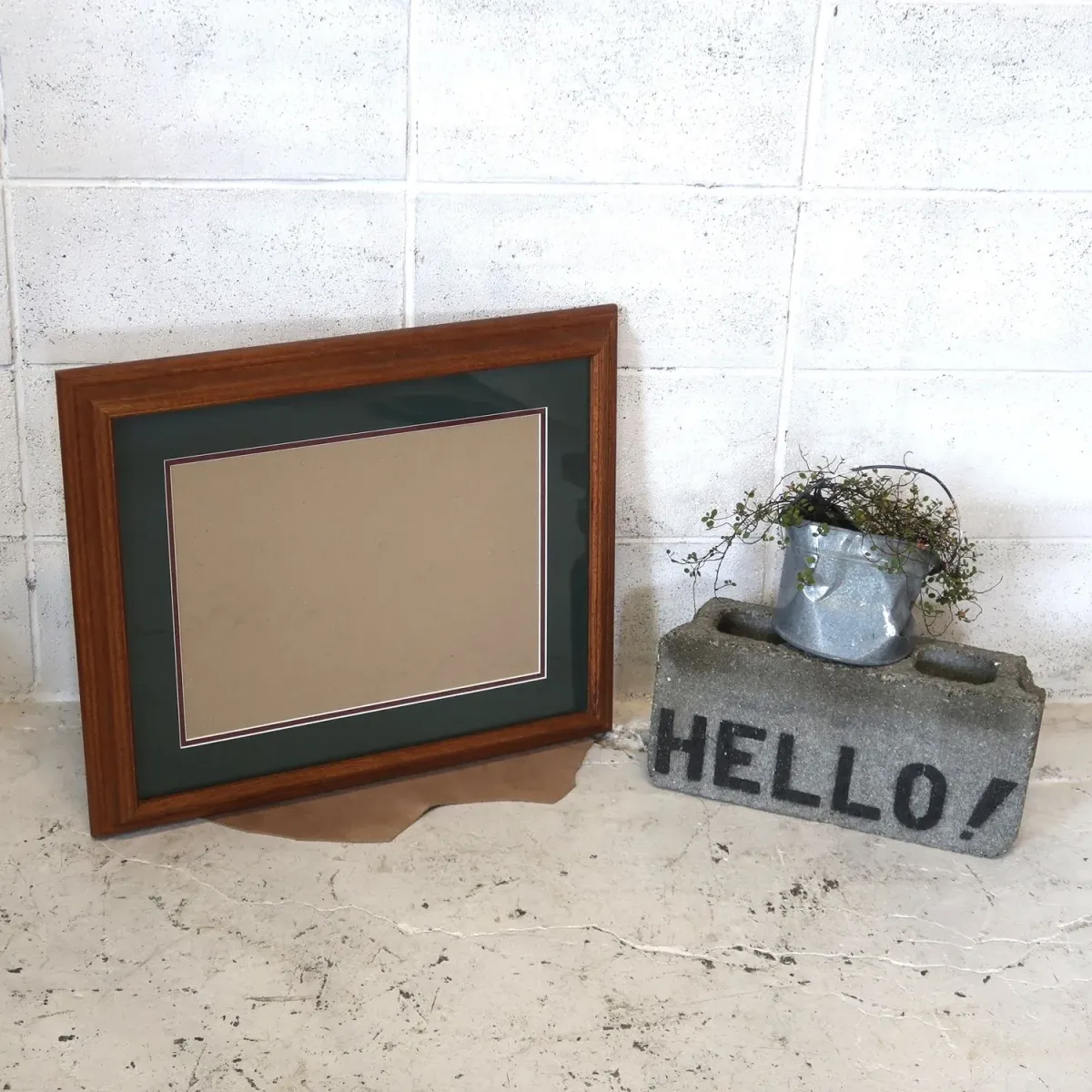ビンテージ ウッドフレーム 額縁