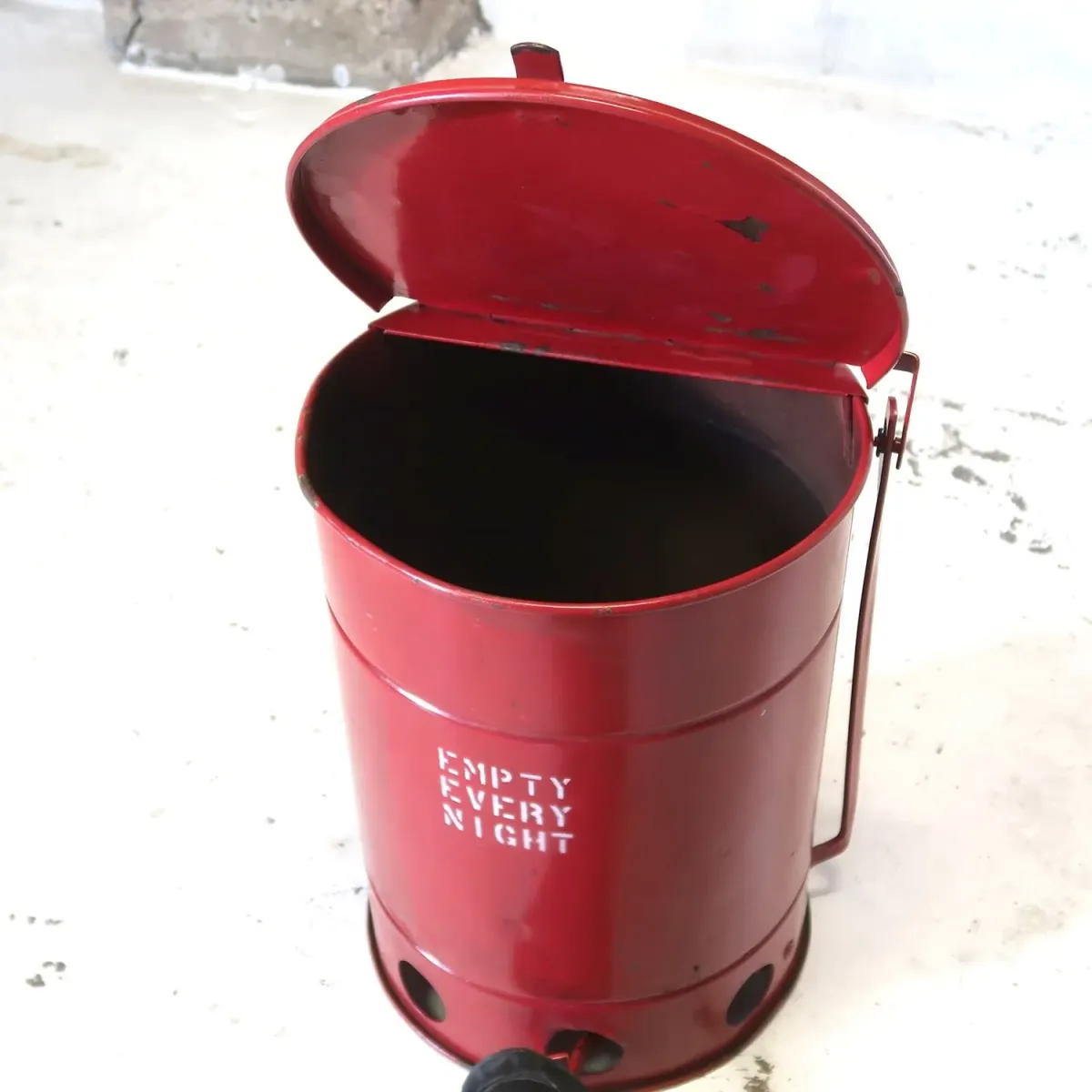 ビンテージ メタルゴミ箱