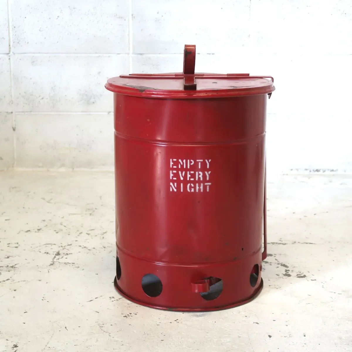 ビンテージ メタルゴミ箱