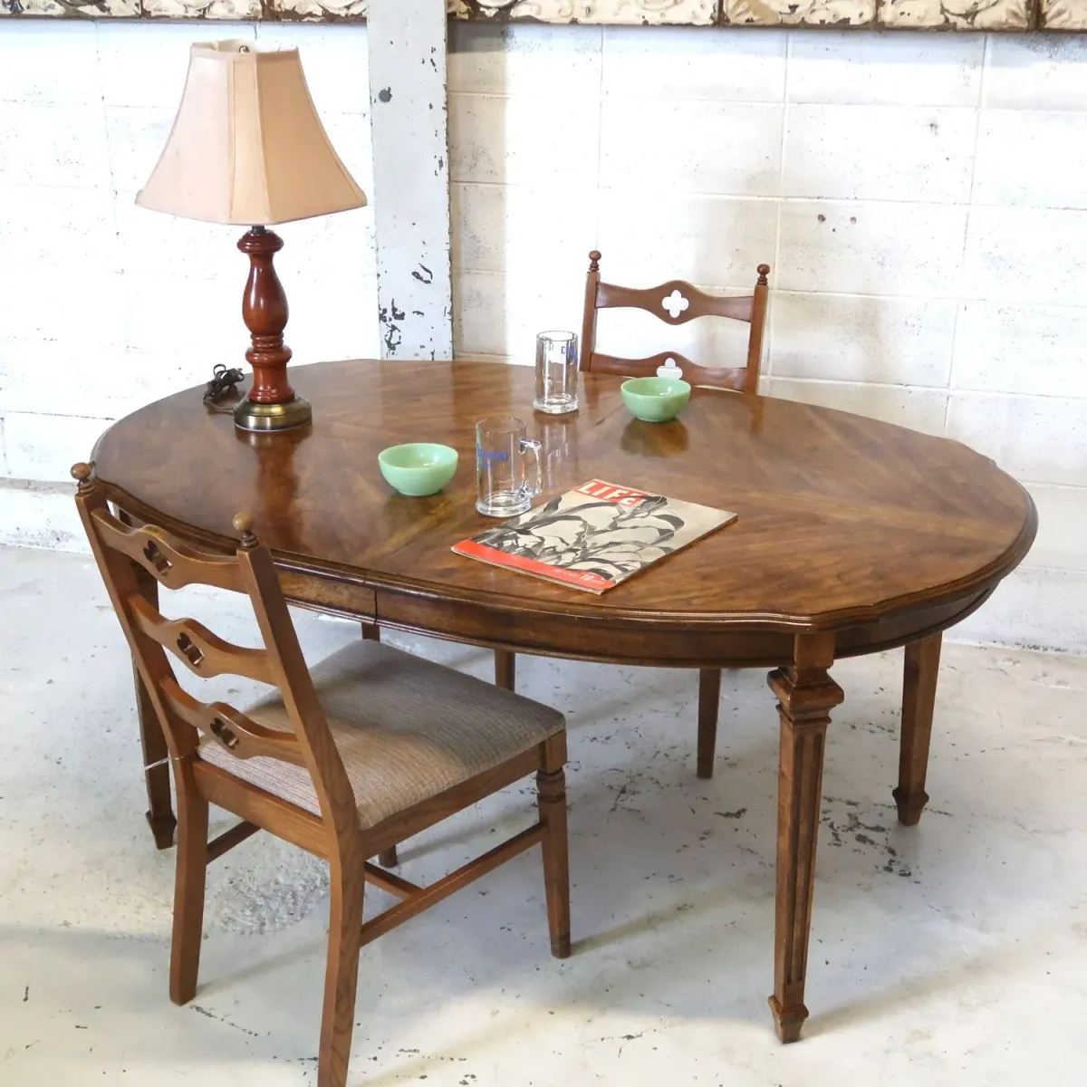 アンティーク エクステンション ダイニングテーブル