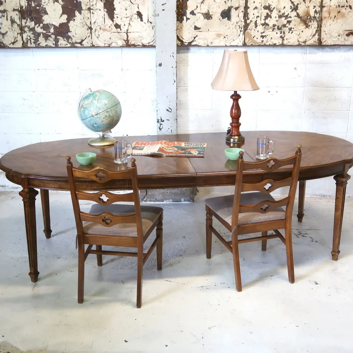 アンティーク エクステンション ダイニングテーブル