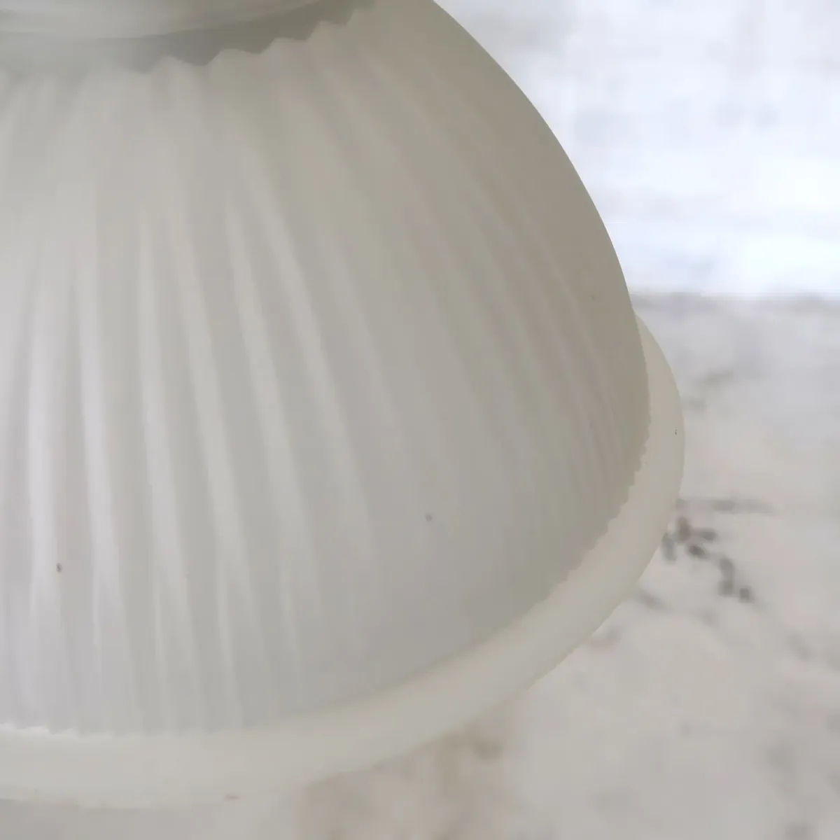 アンティーク フロストガラス ペンダントランプ