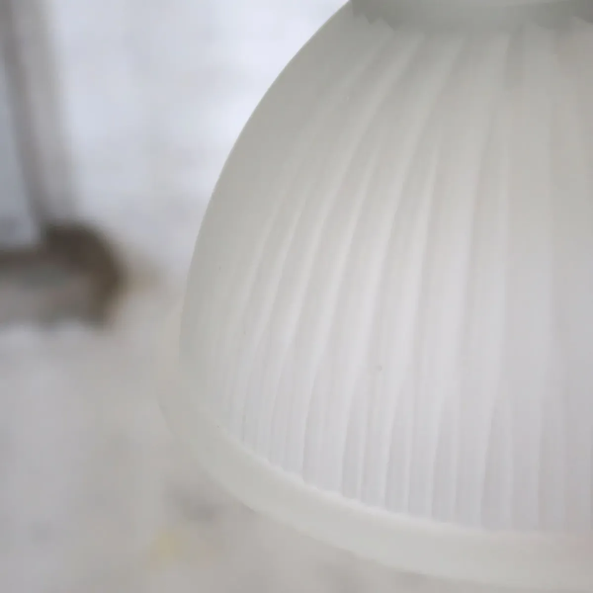 アンティーク フロストガラス ペンダントランプ