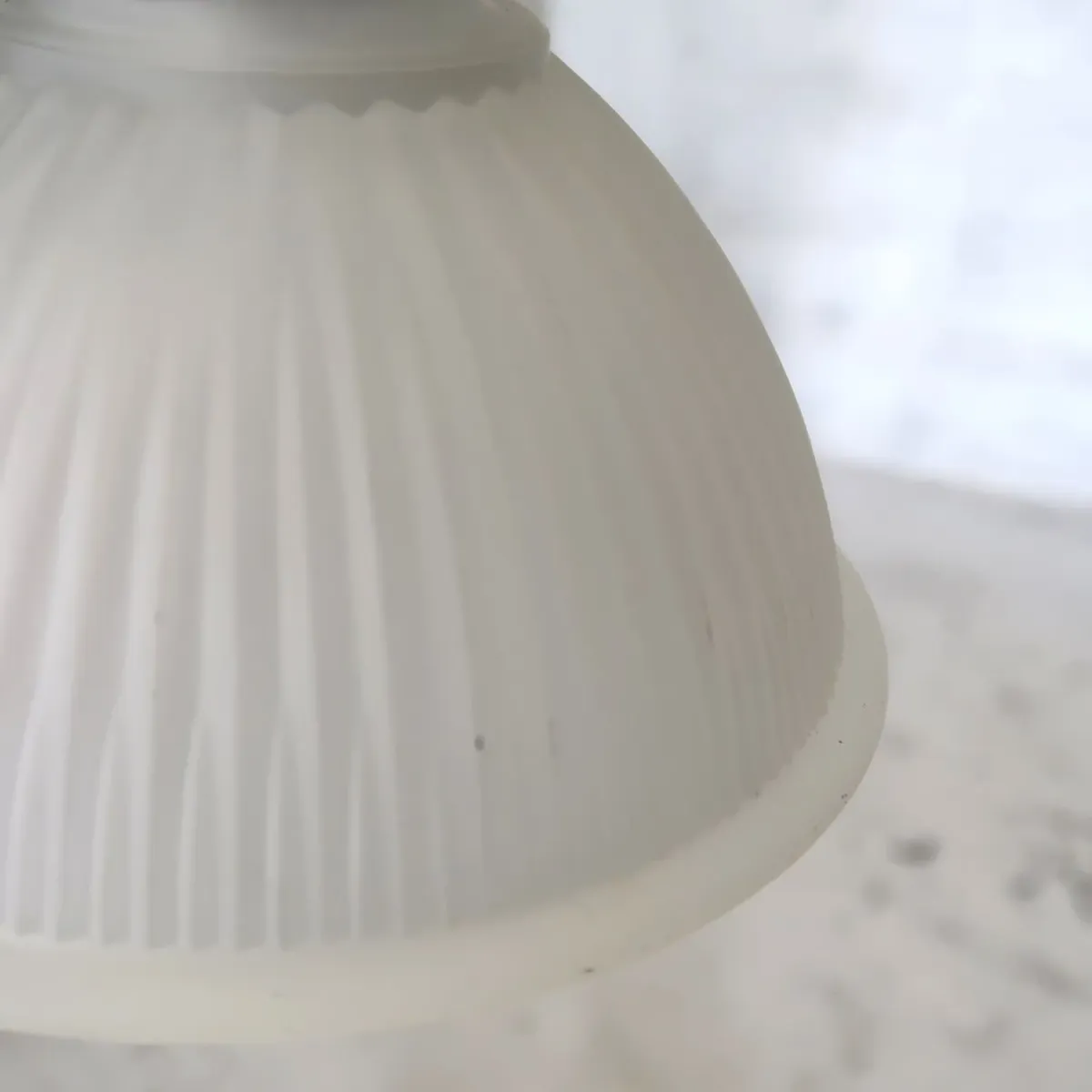 アンティーク フロストガラス ペンダントランプ