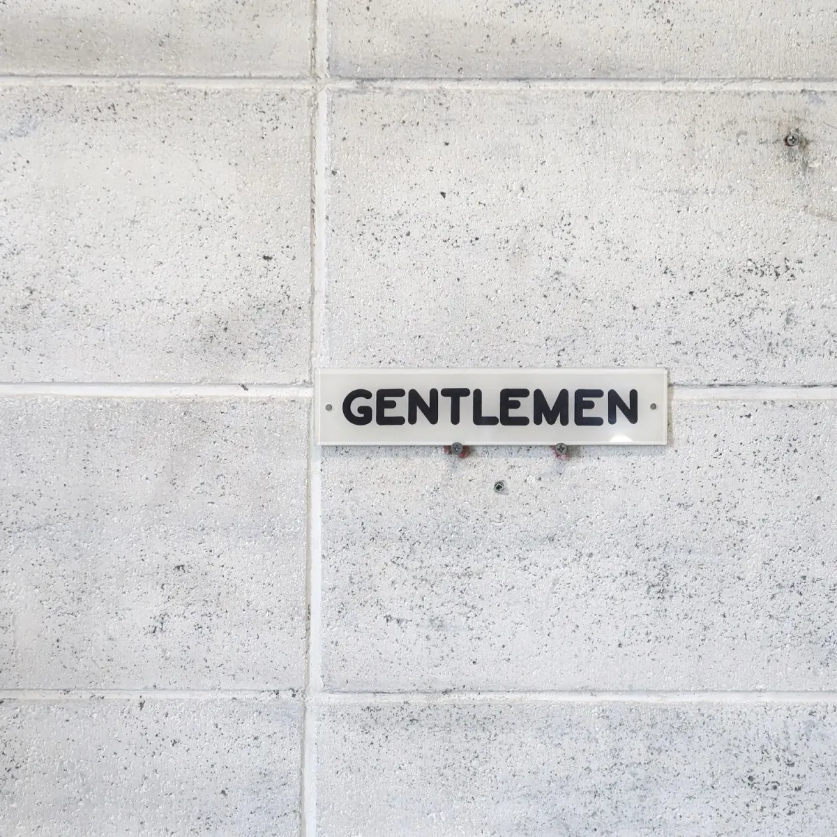 GENTLEMEN サインプレート