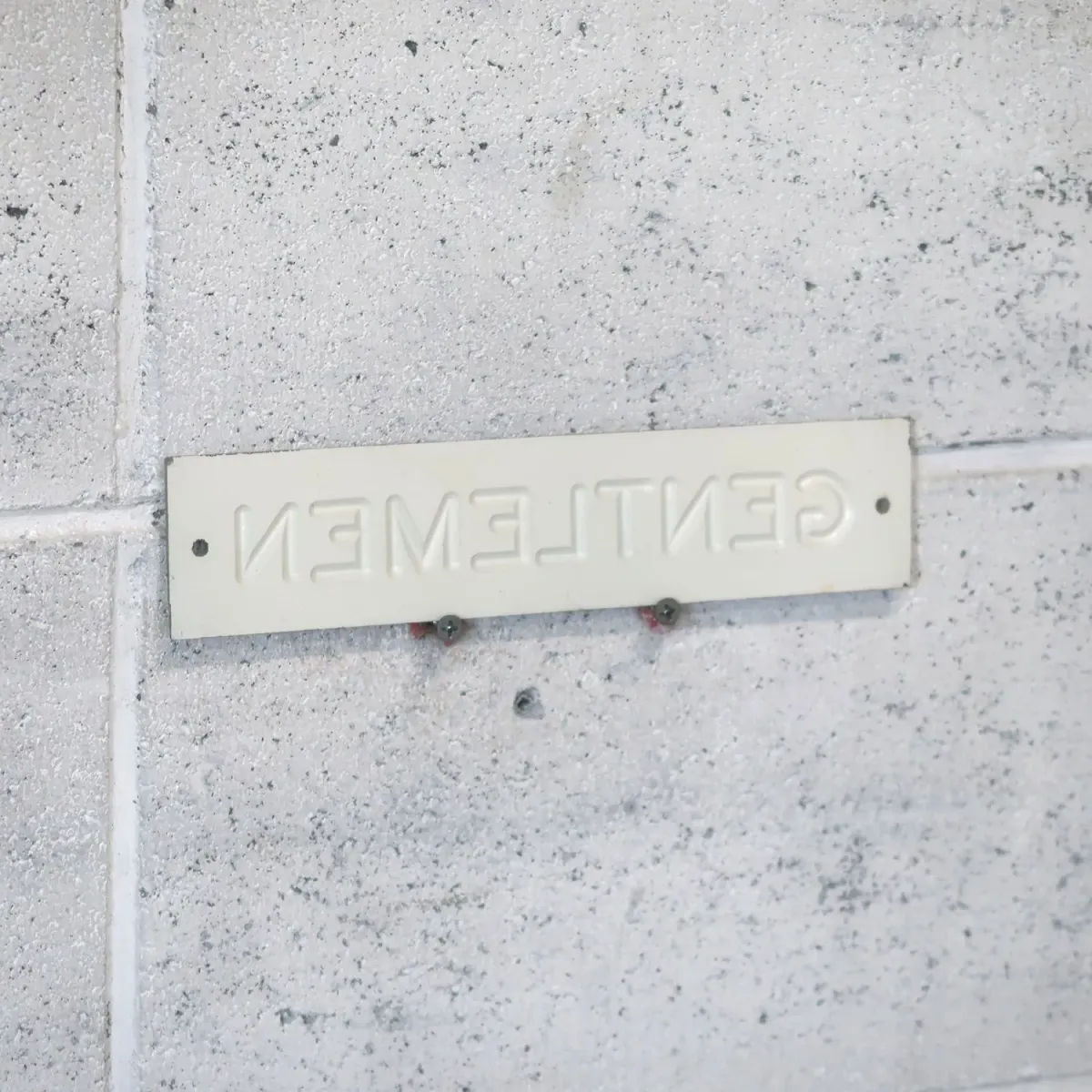 GENTLEMEN サインプレート