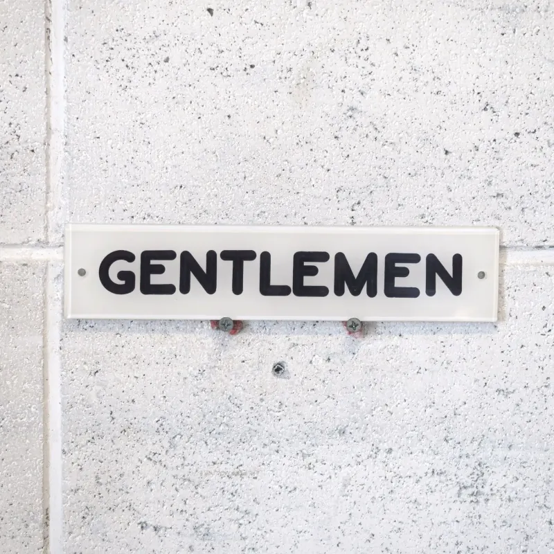 GENTLEMEN サインプレート