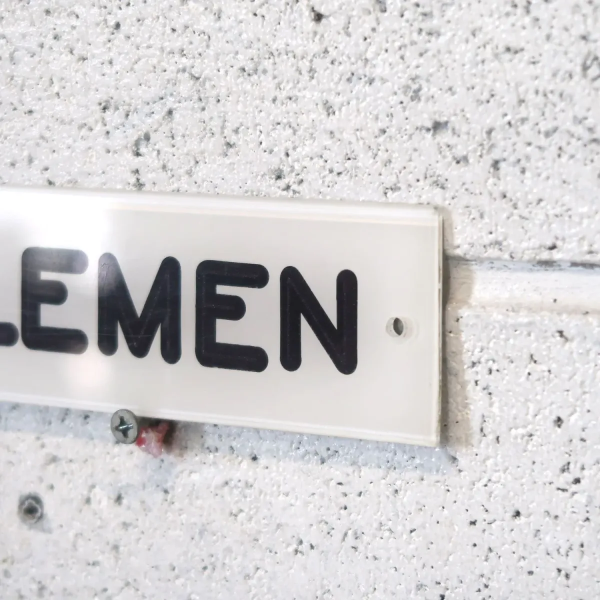 GENTLEMEN サインプレート