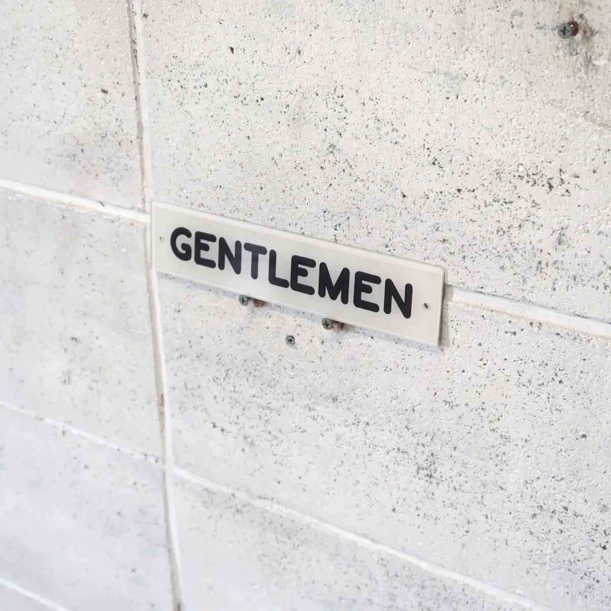 GENTLEMEN サインプレート