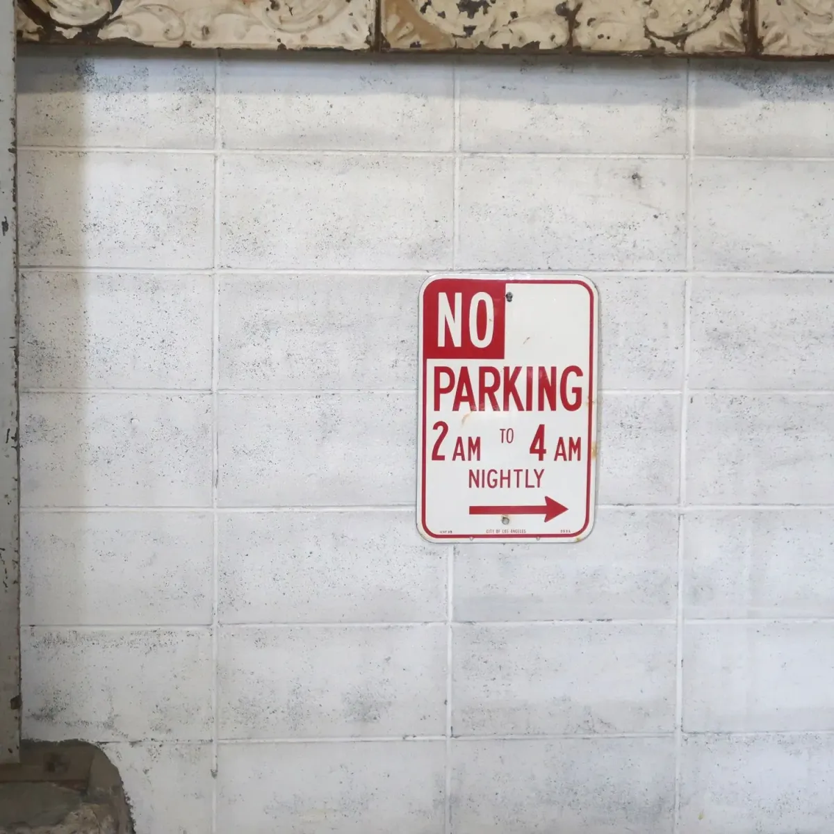 NO PARKING ロードサイン ホーロー