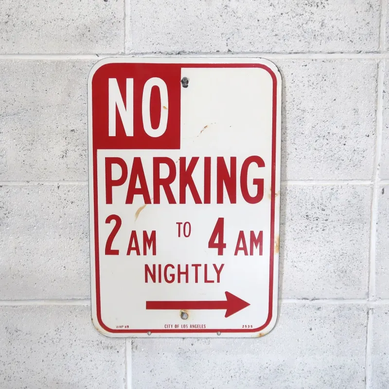 NO PARKING ロードサイン ホーロー