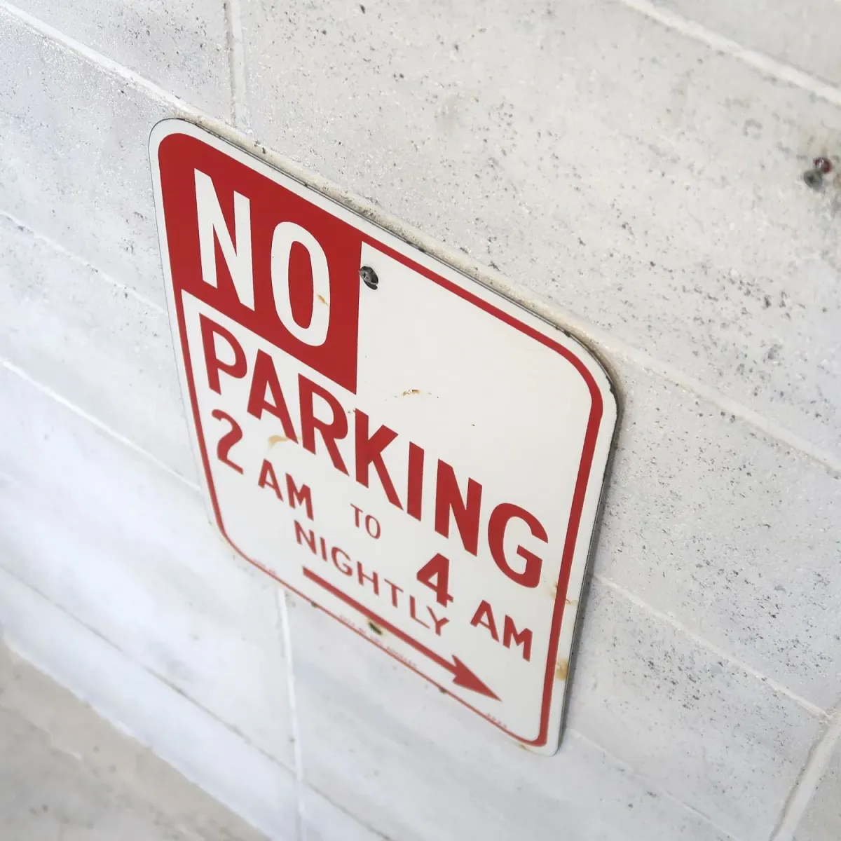 NO PARKING ロードサイン ホーロー