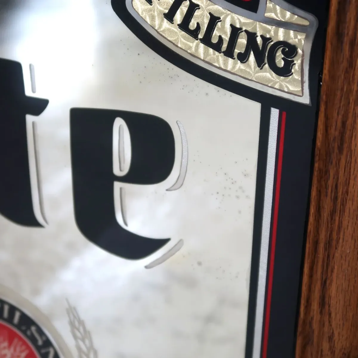 Miller Lite 大型パブミラー