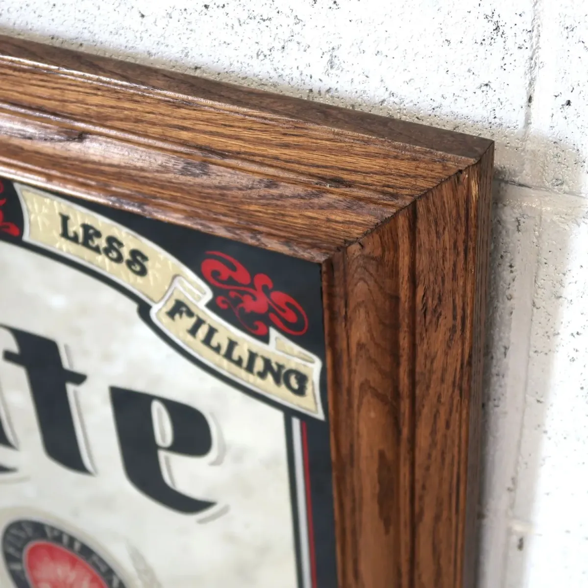 Miller Lite 大型パブミラー