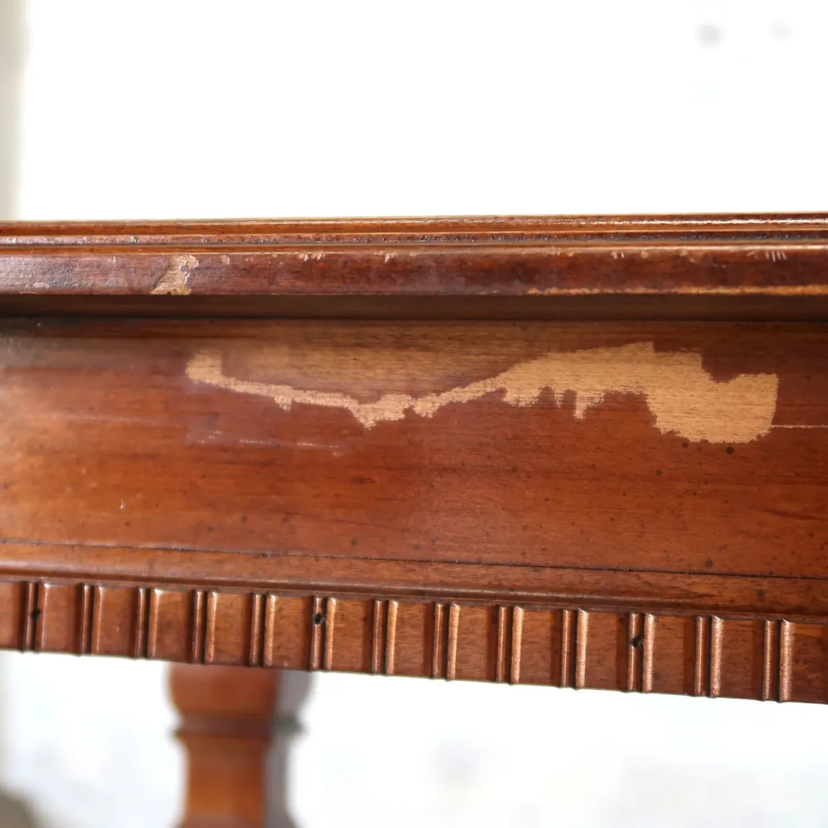 アンティーク ガラストップ サイドテーブル