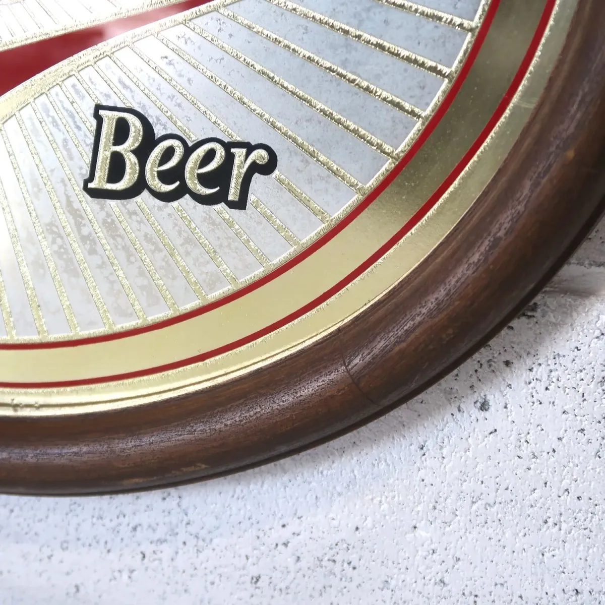 Stroh's ビンテージ パブミラー