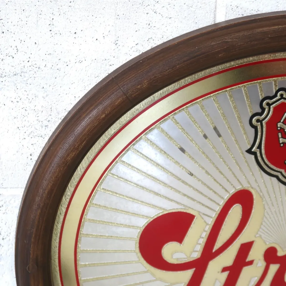 Stroh's ビンテージ パブミラー