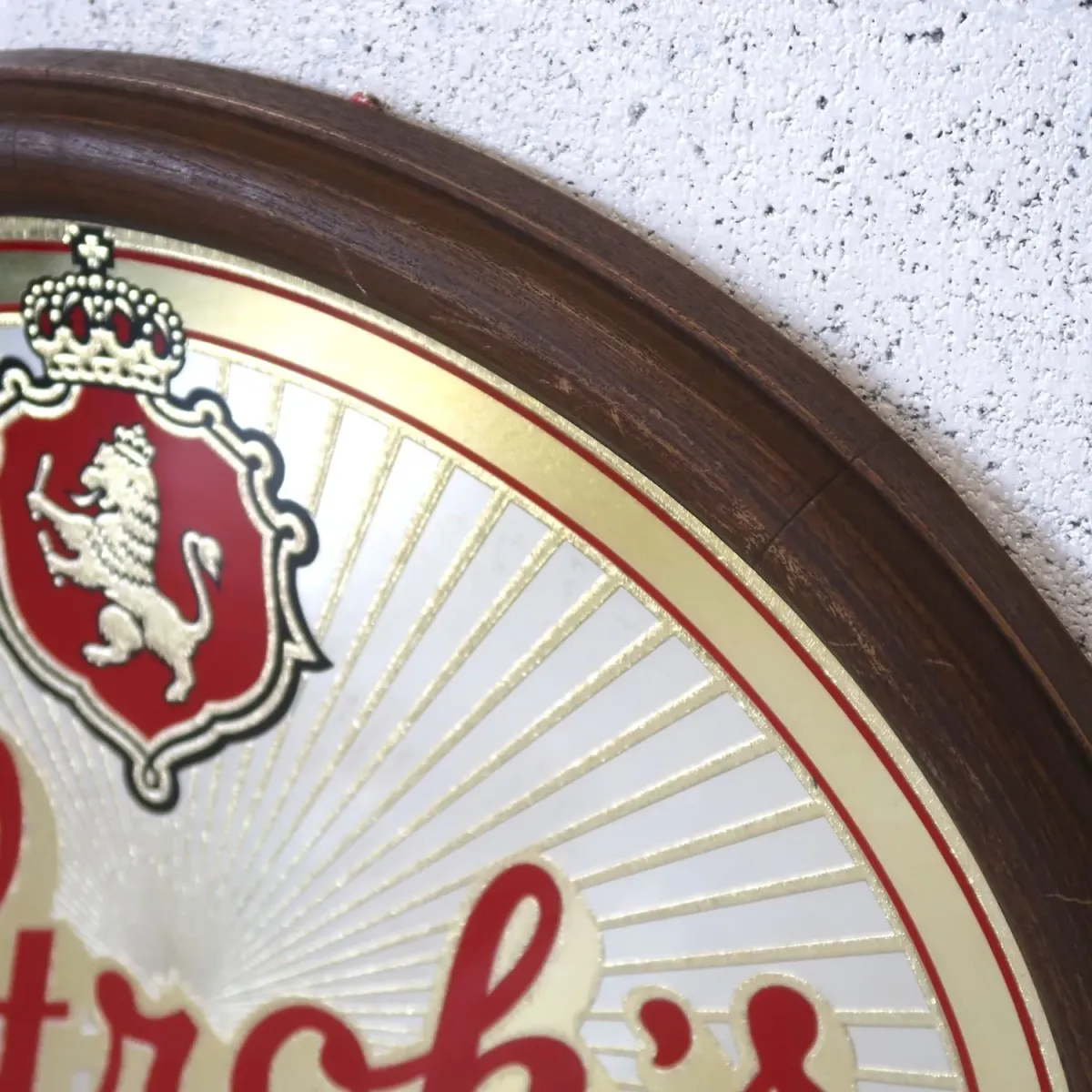 Stroh's ビンテージ パブミラー