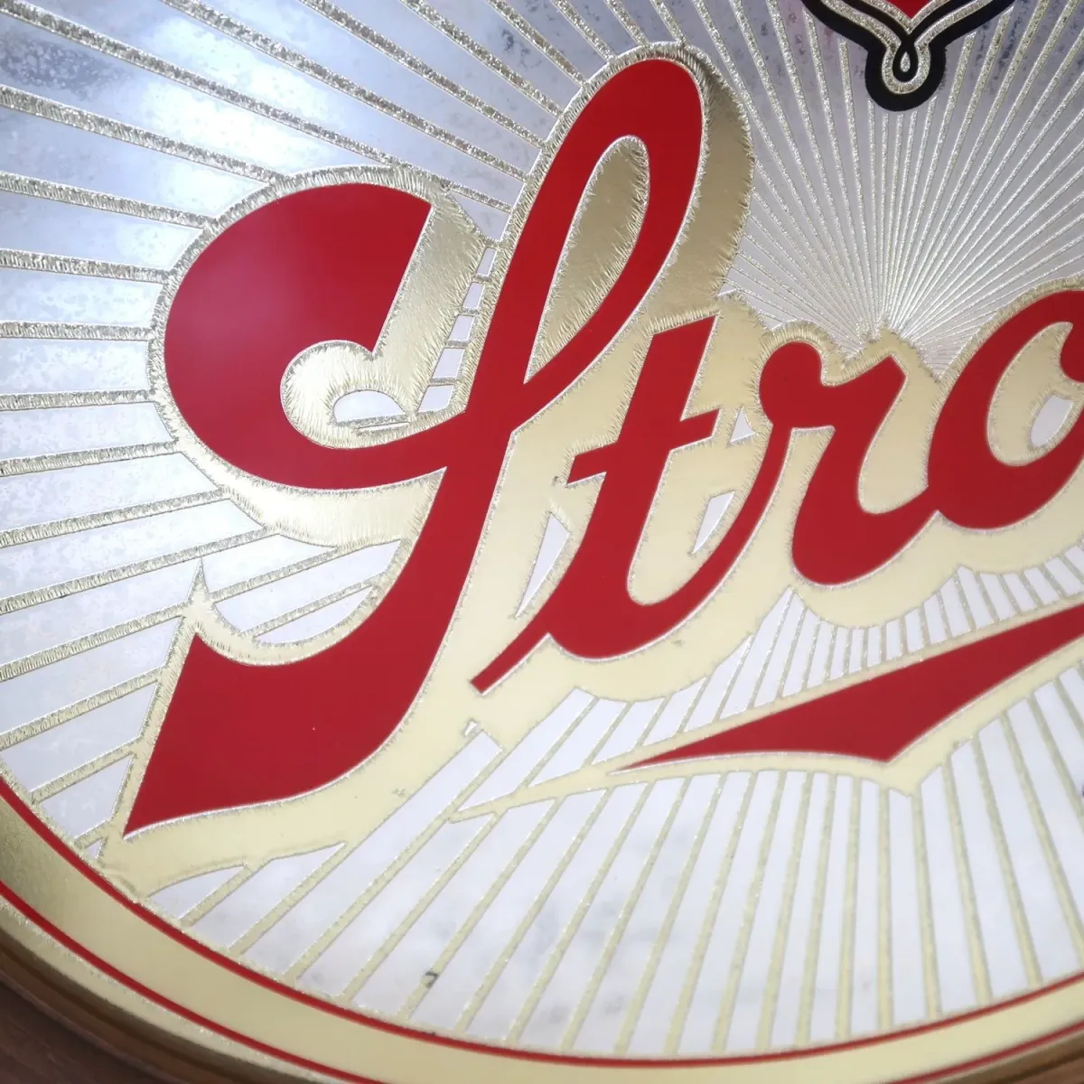 Stroh's ビンテージ パブミラー