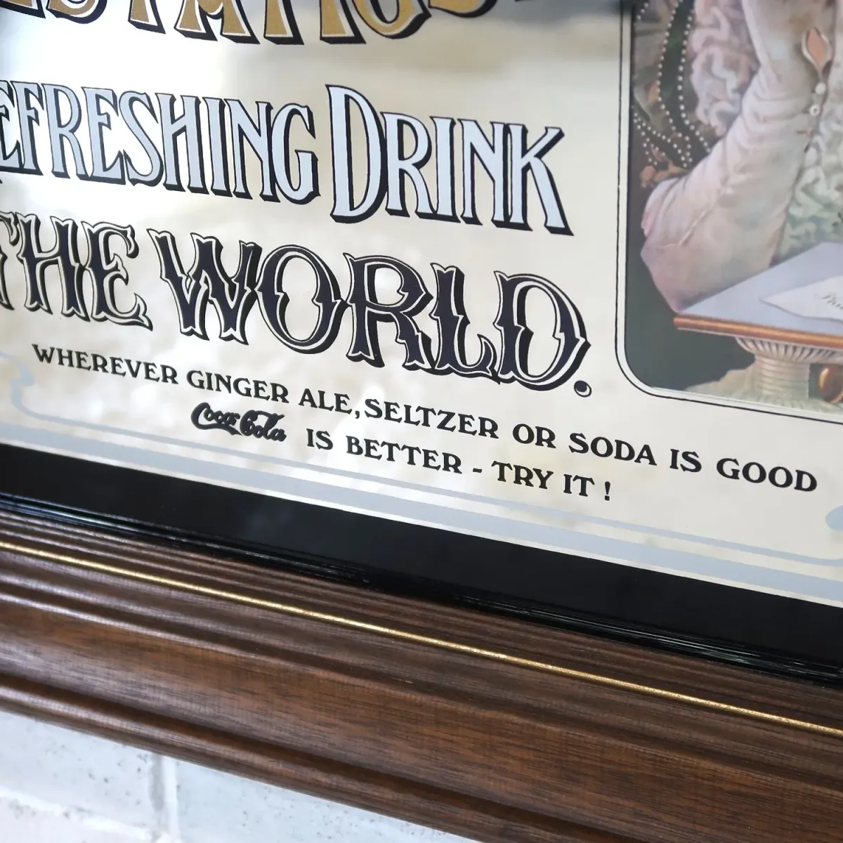 Coca Cola ビンテージ 大型パブミラー
