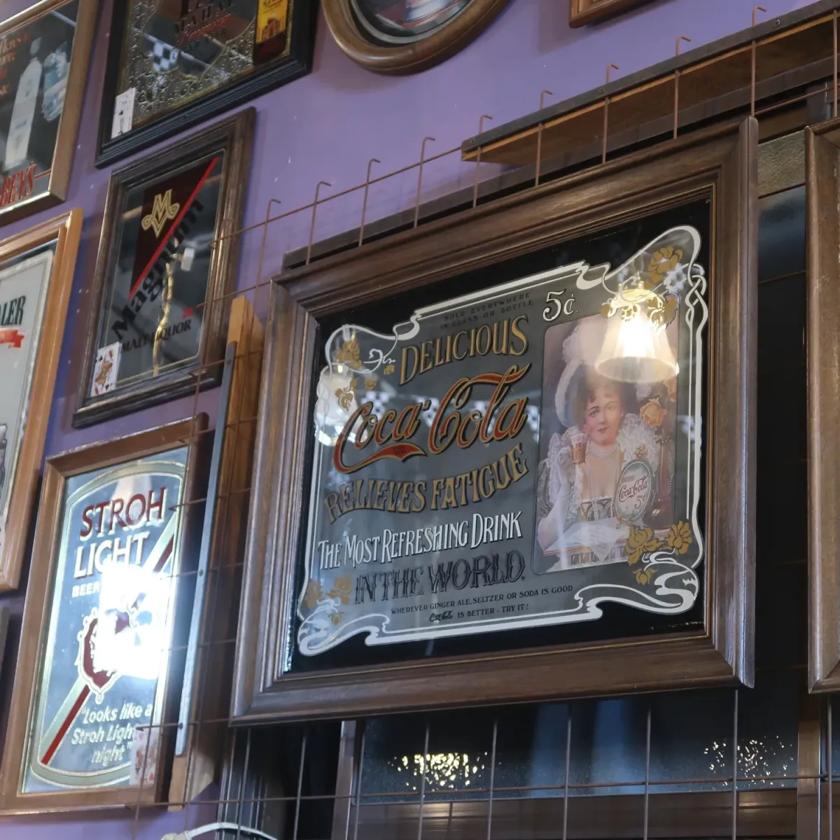 Coca Cola ビンテージ 大型パブミラー