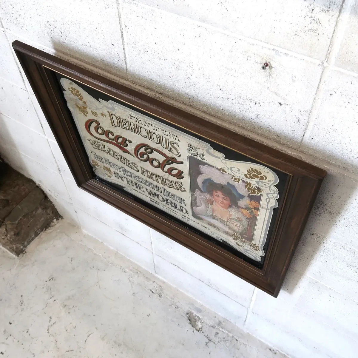 Coca Cola ビンテージ 大型パブミラー