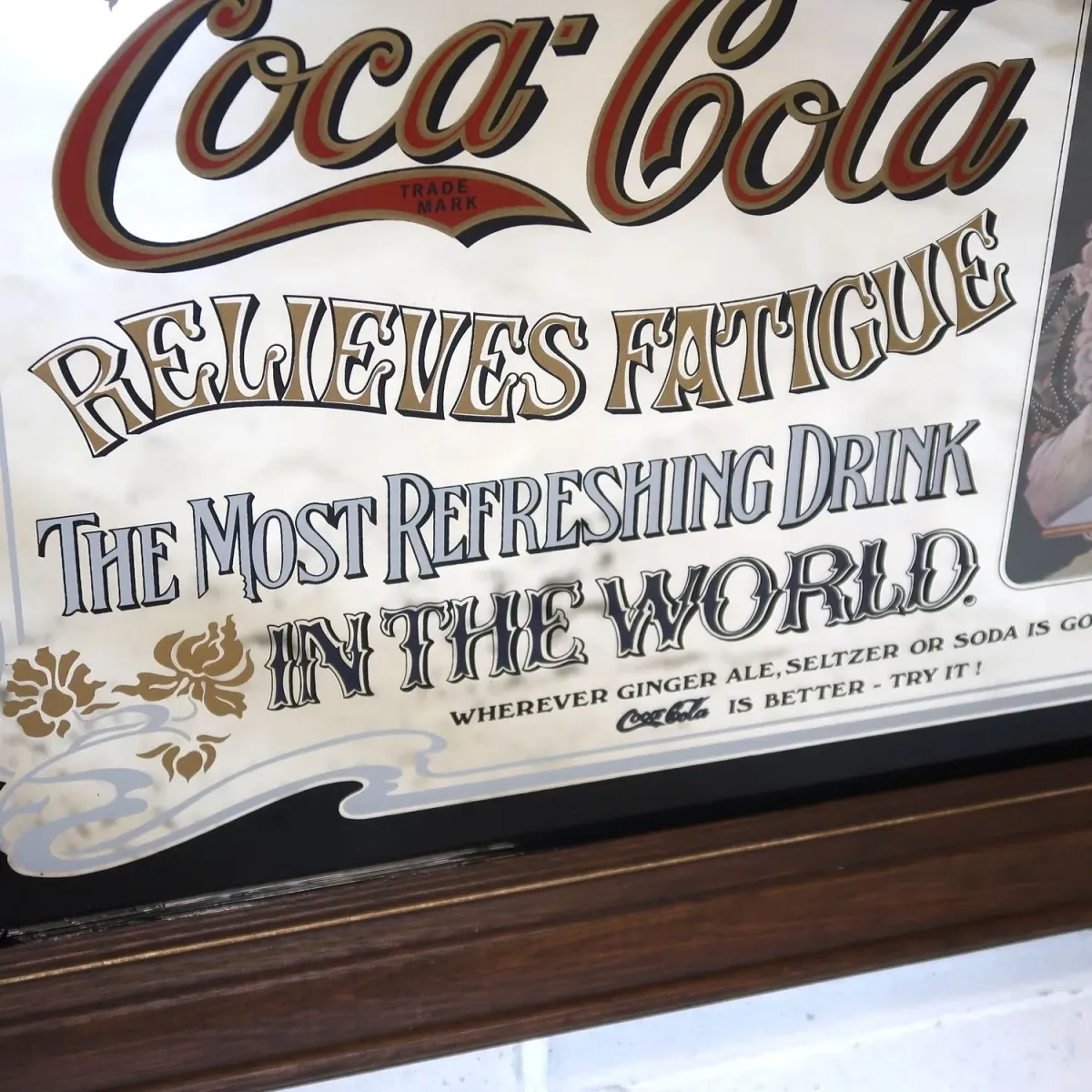 Coca Cola ビンテージ 大型パブミラー