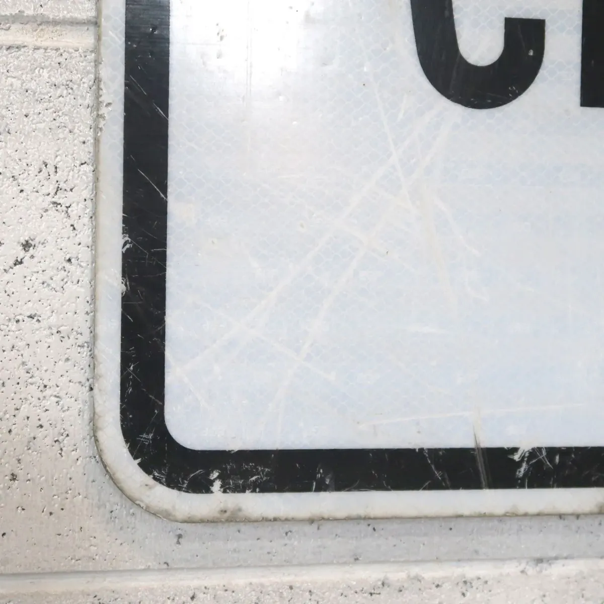 SIDEWALK CLOSED ロードサイン