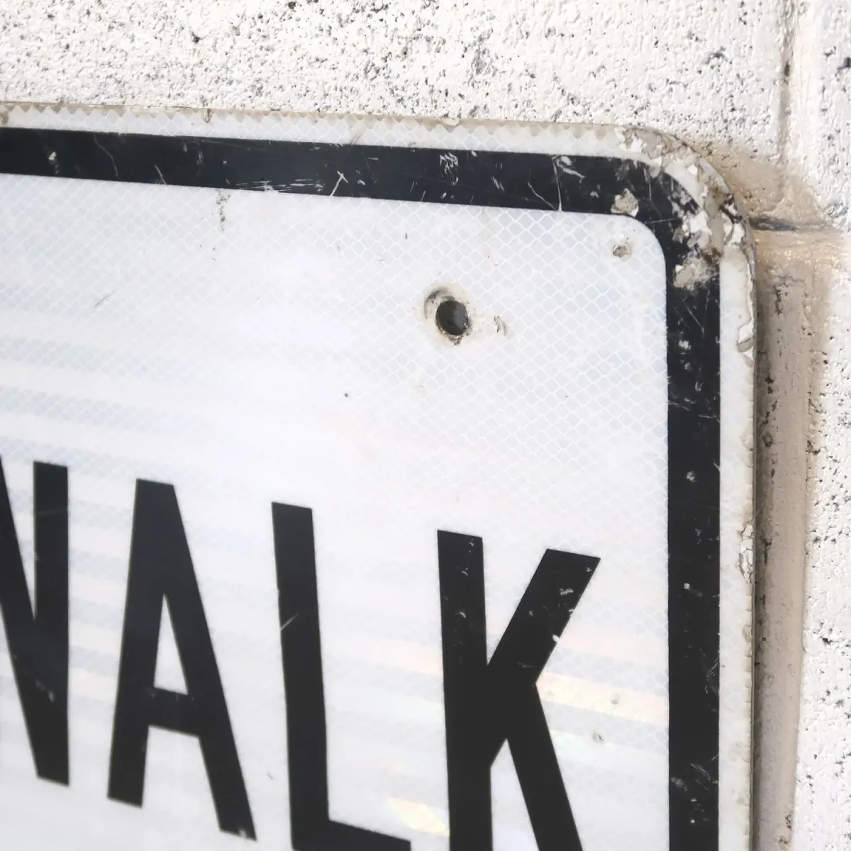 SIDEWALK CLOSED ロードサイン