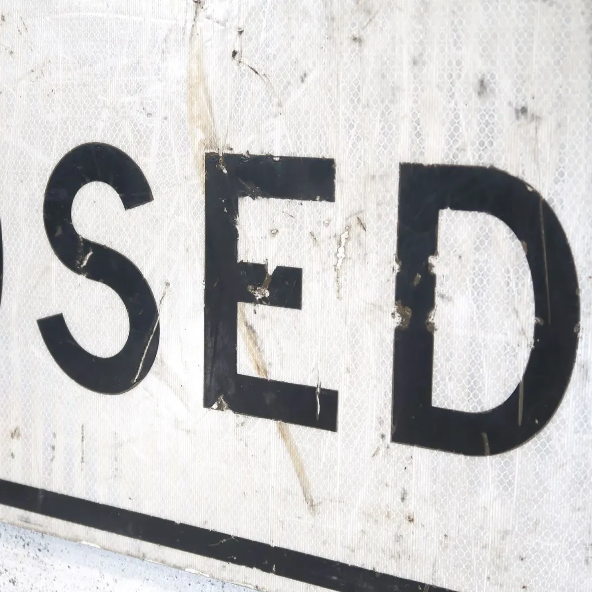 ROAD CLOSED ビンテージ 大型ロードサイン