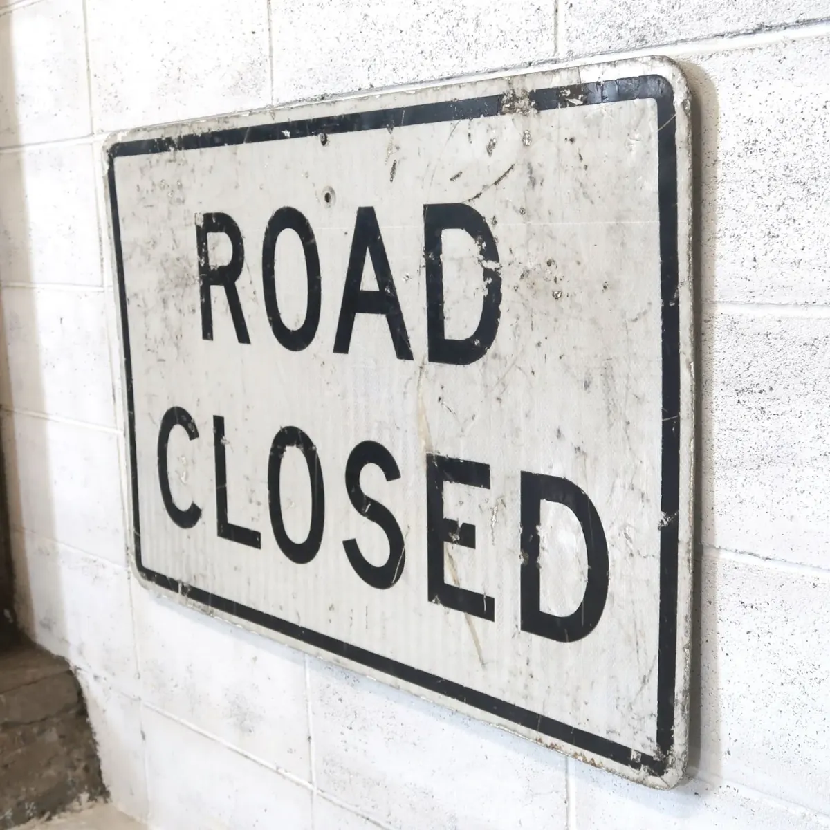 ROAD CLOSED ビンテージ 大型ロードサイン