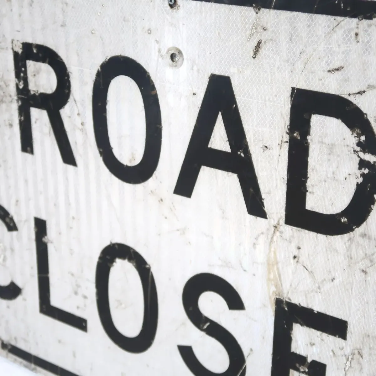 ROAD CLOSED ビンテージ 大型ロードサイン