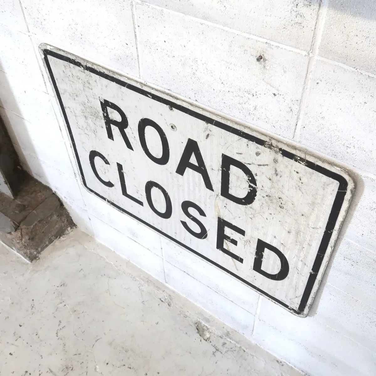 ROAD CLOSED ビンテージ 大型ロードサイン