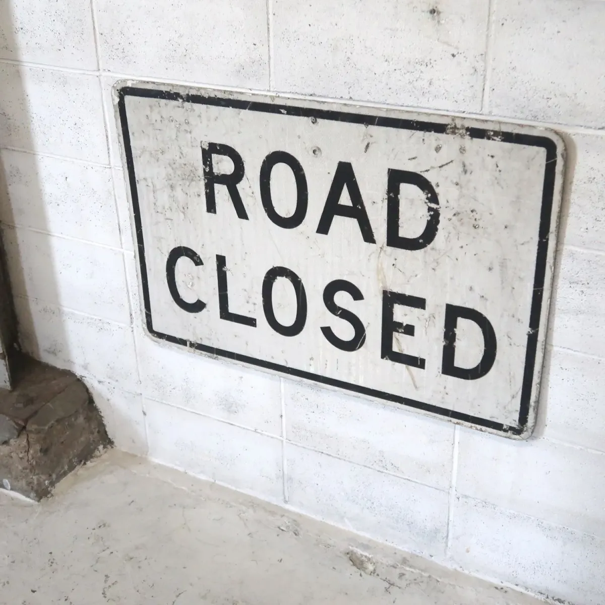 ROAD CLOSED ビンテージ 大型ロードサイン