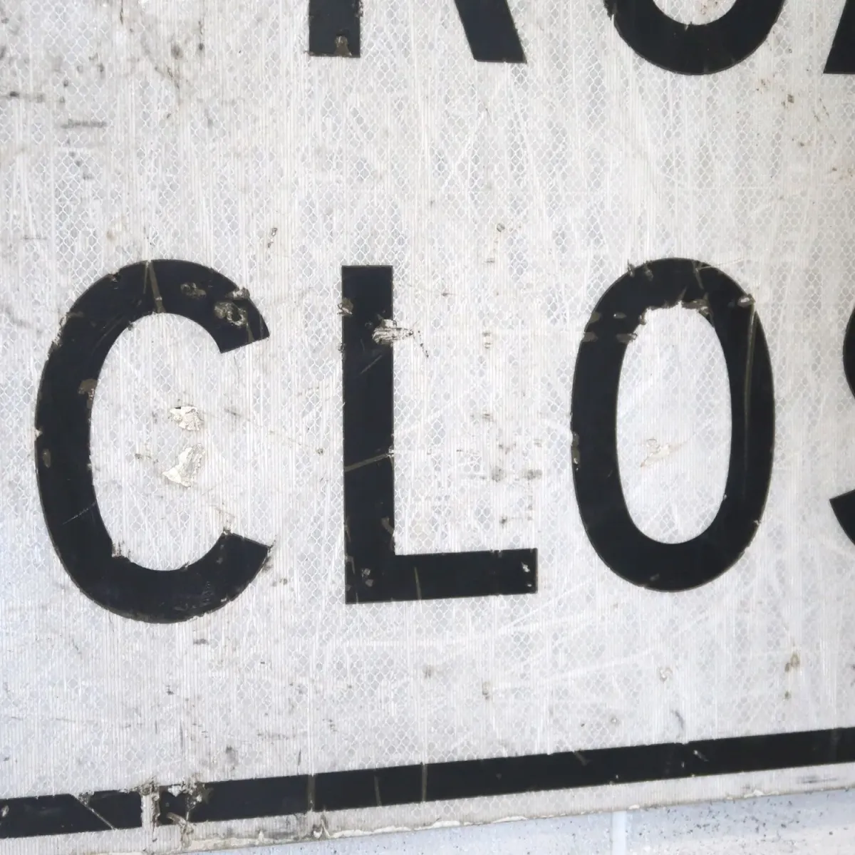 ROAD CLOSED ビンテージ 大型ロードサイン