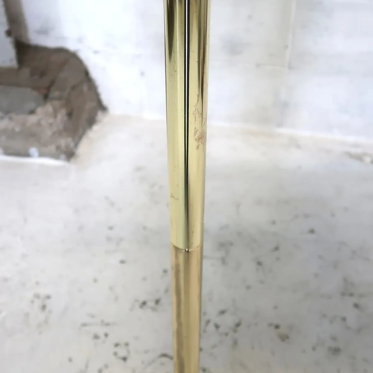 アンティーク ゴールドメタル フロアランプ