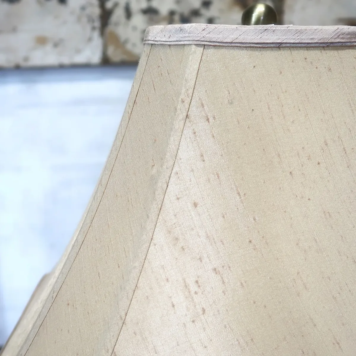 アンティーク ゴールドメタル フロアランプ