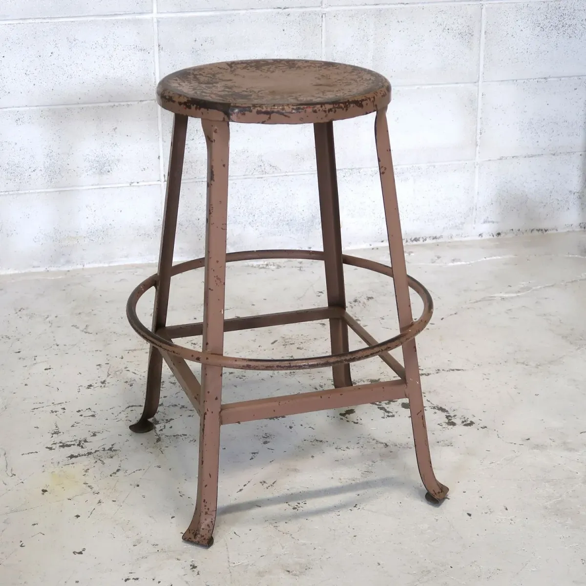 ビンテージ インダストリアル メタルスツール