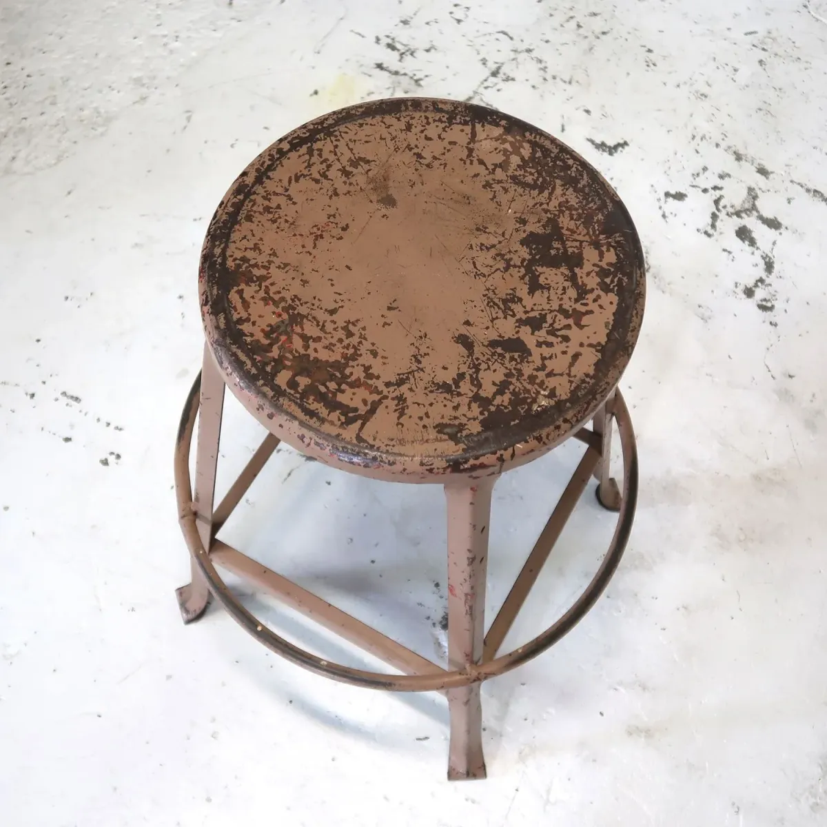 ビンテージ インダストリアル メタルスツール