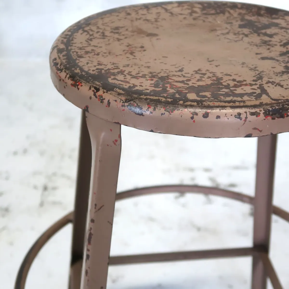 ビンテージ インダストリアル メタルスツール