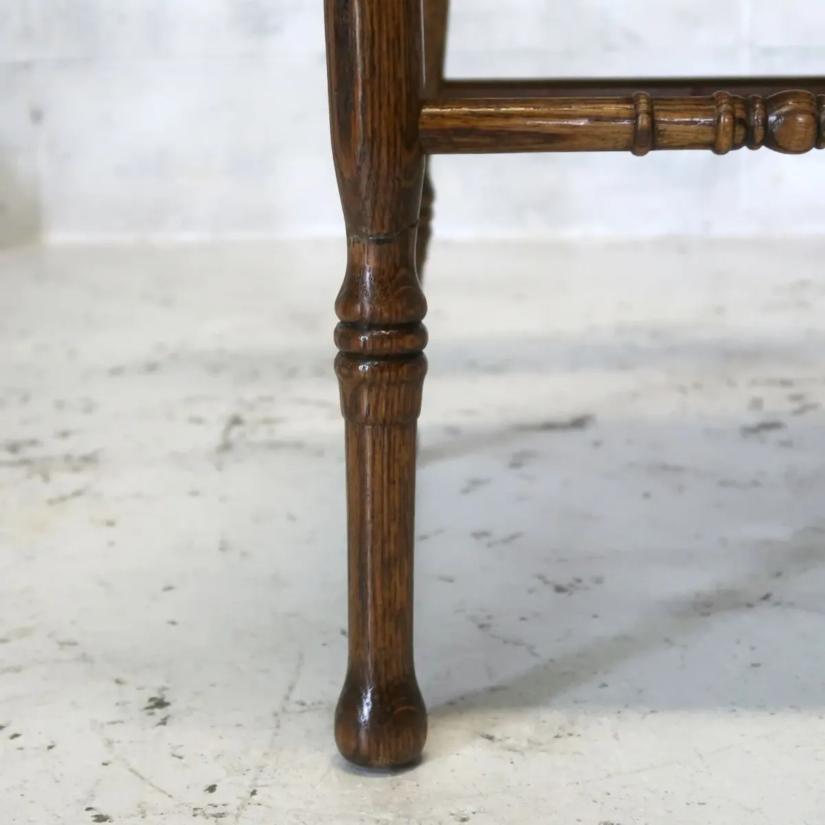 アンティーク ウッド ハイバックチェア