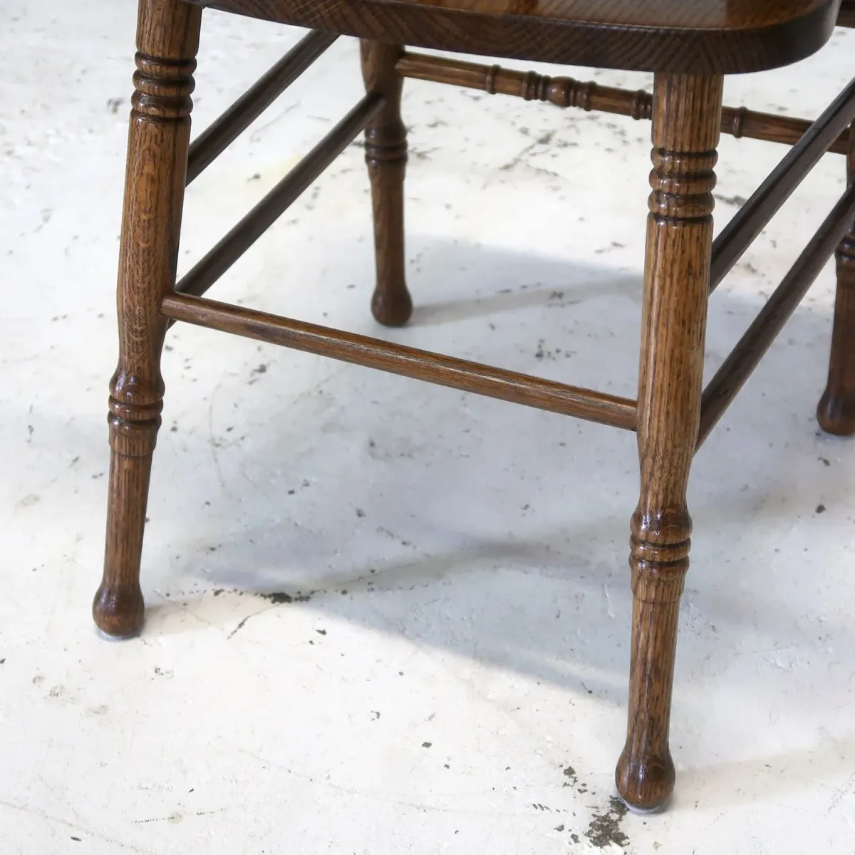 アンティーク ウッド ハイバックチェア