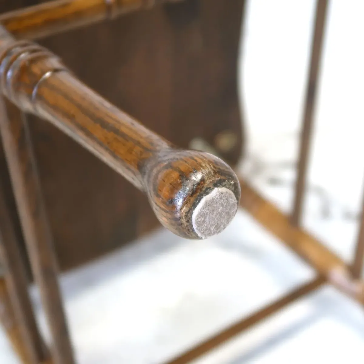 アンティーク ウッド ハイバックチェア