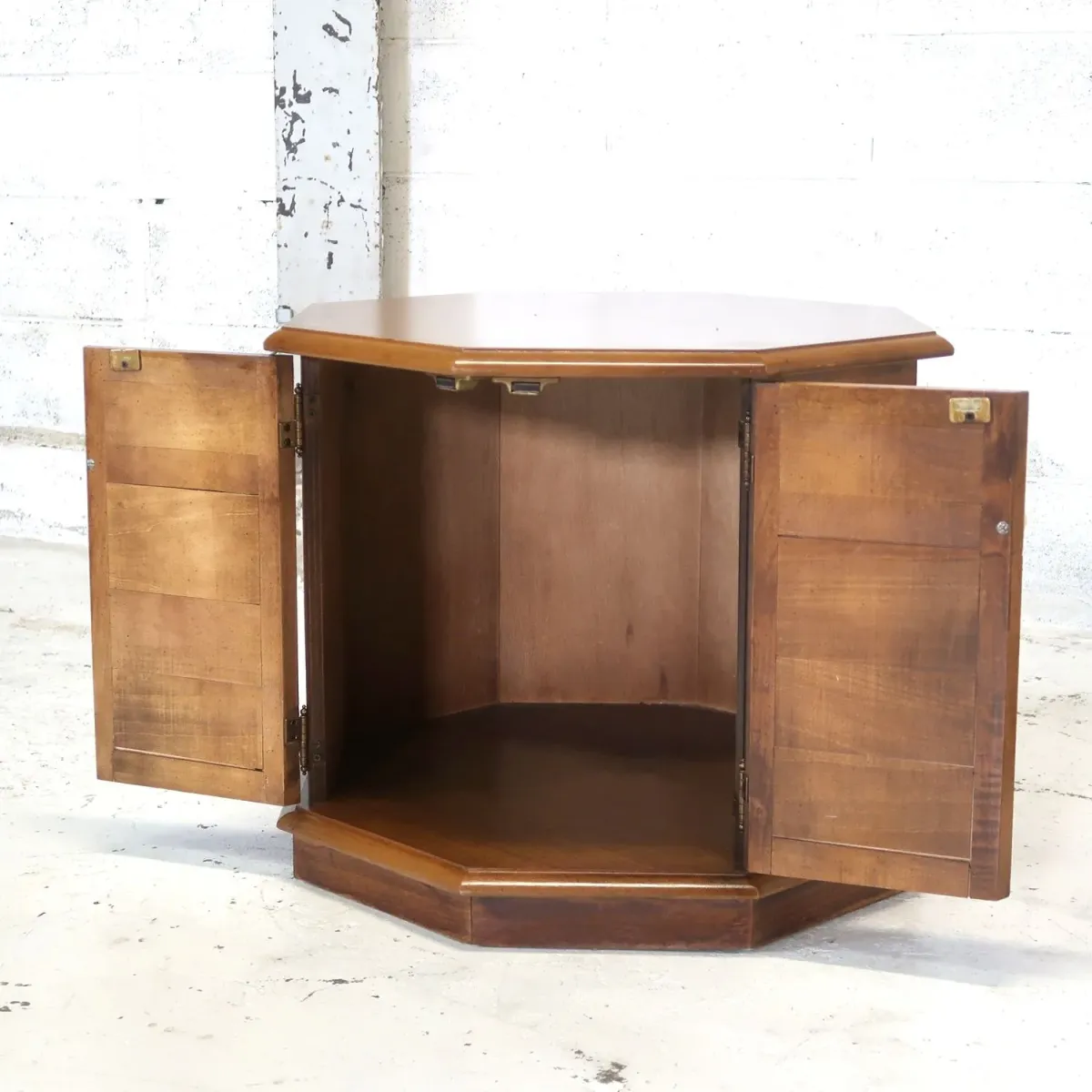 アンティーク サイドテーブル 八角形